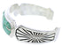 Genuine Sterling Silver Turquoise Inlay Jewelry Cuff Bracelet MX27330